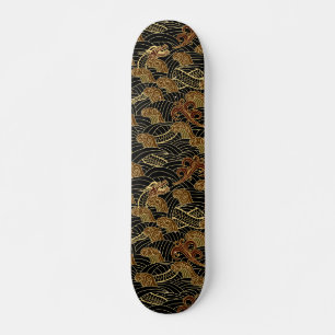 Japanse stijltekeningen persoonlijk skateboard