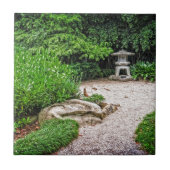 Japanse Stone Lantern Tegeltje (Voorkant)