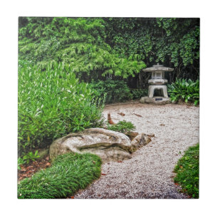 Japanse Stone Lantern Tegeltje