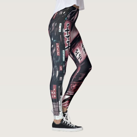 Japanse Straat Cyberpunk Tokyo Streetkleding Leggings (Rechts)