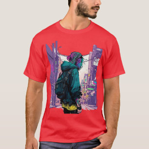 Japanse Straat Cyberpunk Tokyo Streetwear2 T-shirt