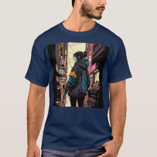 Japanse Straat Cyberpunk Tokyo Streetwear 2 T-shirt