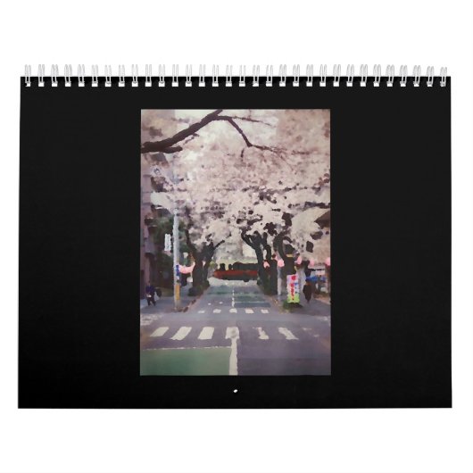 Japanse straatfotografie Cherry Blossom Kalender (Hoes)