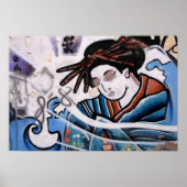 Japanse straatkunst van Las Palmas Poster (Voorkant)