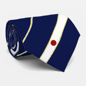 Japanse streepjesvlag stropdas (Opgerold)