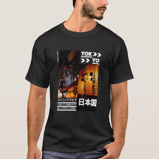 Japanse Streetslijmerretro Aesthetische grafische  T-shirt (Voorkant)