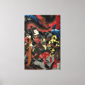 Japanse strijder tegen de reuzenslang canvas afdruk (Voorkant)