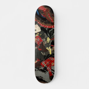 Japanse strijder tegen reusachtige slang persoonlijk skateboard