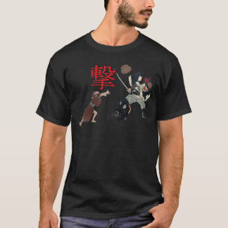 Japanse strijdscene - Vintage Samurai T-shirt