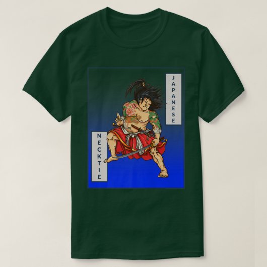 Japanse Stropdas, Samurai, JiuJitsu, MMA, Grapple T-shirt (Design voorkant)