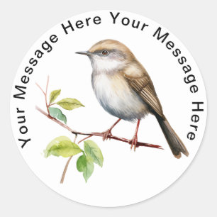 Japanse Struik Warbler stickers