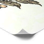 Japanse Style Woodpecker Poster (Hoek)