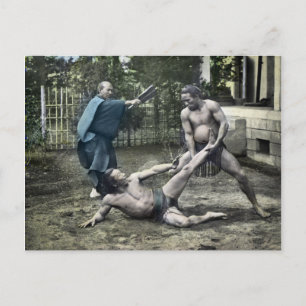 Japanse Sumo Traditionele 相 撲 Briefkaart