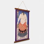 Japanse Sumoworstelaar, Kuniyoshi Hangend Wandkleed (Gebogen)