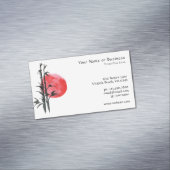 Japanse Sun en Bamboo Magnetisch Visitekaartje (Voorbeeld)