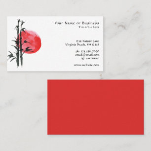 Japanse Sun en Bamboo Visitekaartje