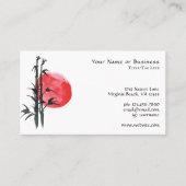 Japanse Sun en Bamboo Visitekaartje (Voorkant)