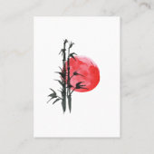 Japanse Sun en Bamboo Visitekaartje (Achterkant)