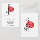 Japanse Sun en Bamboo Visitekaartje (Voorkant / Achterkant)