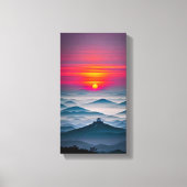 Japanse Sunset Canvas Muurkunst (Voorkant)