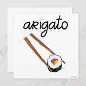 Japanse Sushi Arigato - Hartelijk dank voor uw kaa (Voorkant / Achterkant)