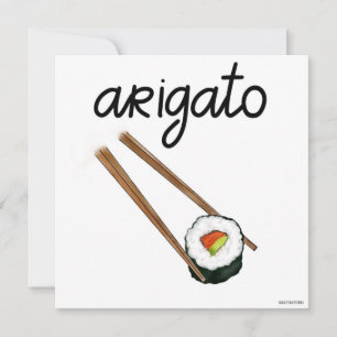 Japanse Sushi Arigato - Hartelijk dank voor uw kaa