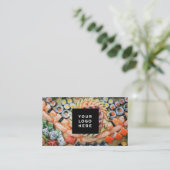 Japanse Sushi Asian Fusion Custom Visitekaartje (Staand voorkant)