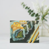 Japanse sushi briefkaart (Staand voorkant)