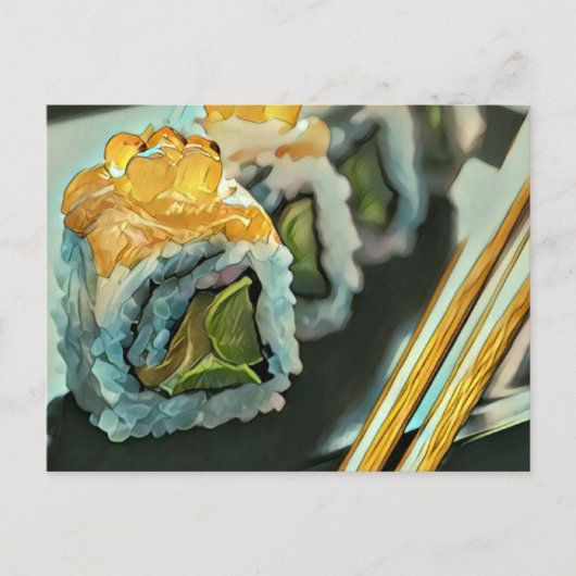 Japanse sushi briefkaart (Voorkant)