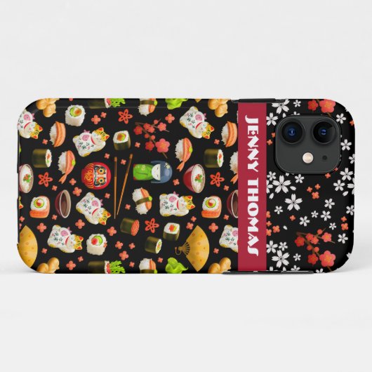 Japanse sushi Case-Mate iPhone case (Achterkant (horizontaal))