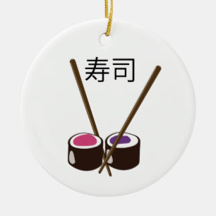 Japanse Sushi Eetstokjes Keramisch Ornament