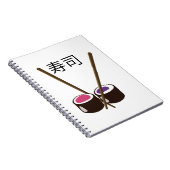 Japanse Sushi Eetstokjes Notitieboek (Rechterzijde)