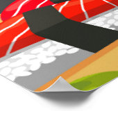 Japanse sushi food bar restaurant poster (Hoek)