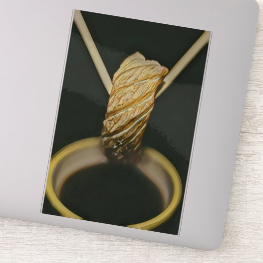 Japanse sushi-minnaar sticker (Detail)