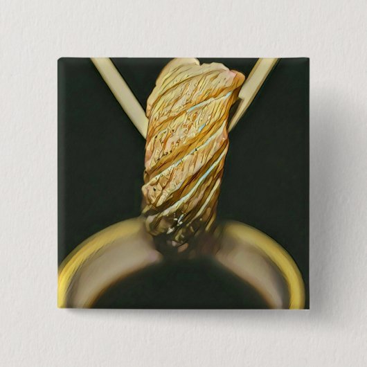 Japanse sushi-minnaar vierkante button 5,1 cm (Voorkant)