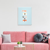 Japanse Sushi Nigiri Maki Roll Canvas Afdruk (Insitu (Woonkamer))