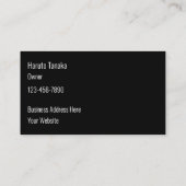 Japanse Sushi Restaurant Editable Visitekaartjes (Achterkant)