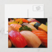 Japanse sushi roll sashimi hipster Japanse foto Briefkaart (Voorkant / Achterkant)