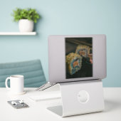 Japanse sushi sticker (Laptop op bureau)