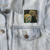 Japanse sushi vierkante button 5,1 cm (In situ)