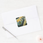 Japanse sushi vierkante sticker (Envelop)