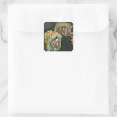 Japanse sushi vierkante sticker (Tas)