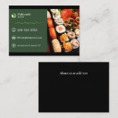 Japanse sushi Visitekaartjes (Voorkant / Achterkant)