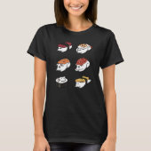 Japanse sushi witte hond t-shirt (Voorkant)