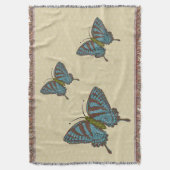 Japanse Swallowtail Gooi Deken (Voorkant Verticaal)