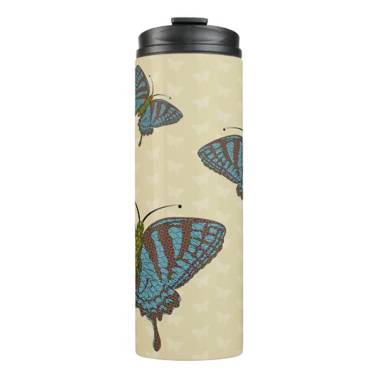 Japanse Swallowtail Thermische Tumbler Thermosbeker (Voorkant)