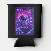 Japanse Synthwave Sci-Fi UFO Astronaut Cool Gamer Blikjeskoeler (Voorkant)