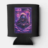 Japanse Synthwave Sci-Fi UFO Duiker Cool Gamer Blikjeskoeler (Achterkant)