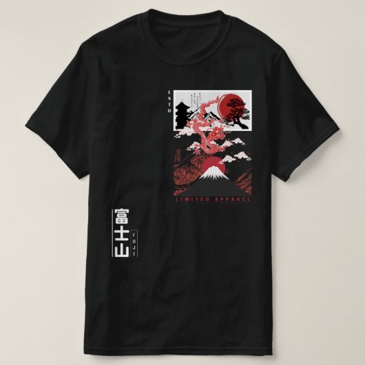 Japanse T-Shirt Value-Mannen (Design voorkant)