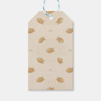 Japanse Taiyaki & Seigaiha Inpakpapier Cadeaulabel